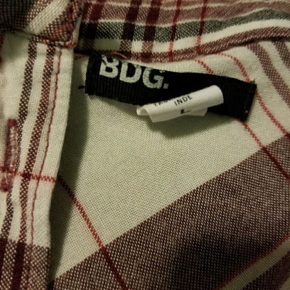 BDG red white and black flannel - Picture 2 of 3
